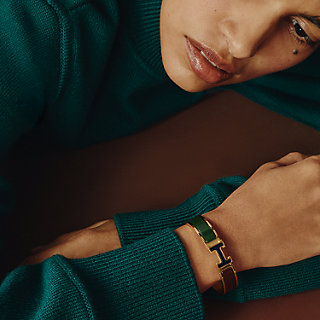 エナメルブレスレット 《クリックH》 カラーブロック | Hermès